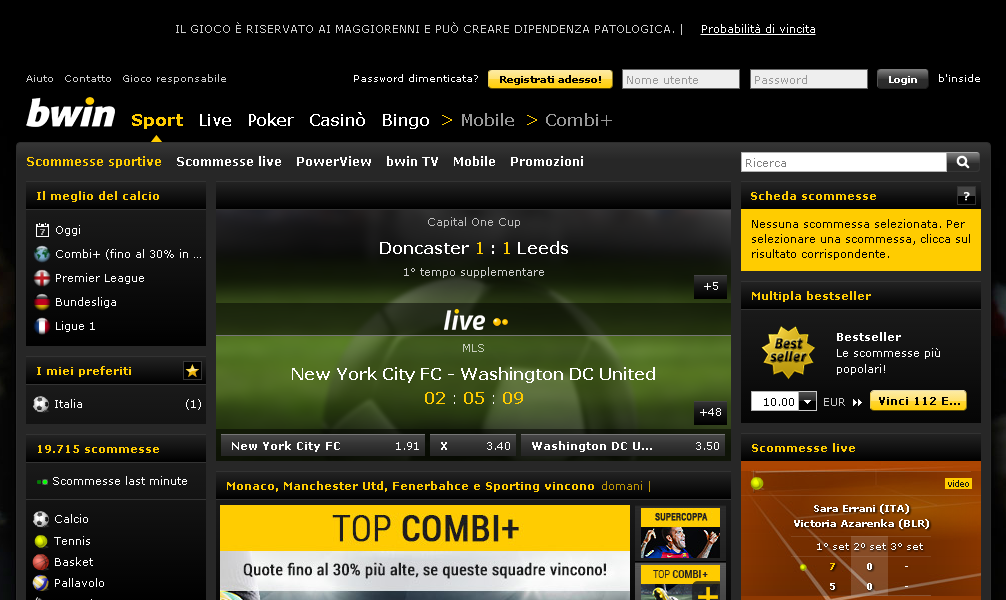 Anteprima di Bwin